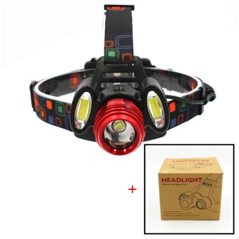 led headlamp zoomable lm   head flashlight torch sensor rechargeable head light