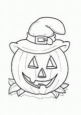 Halloween Coloring Pages Kids Pumpkin Printable Print Easy Preschool Sheets Colouring Printables Color Preschoolers Fall Happy Drawing Older Clipart Adult sketch template
