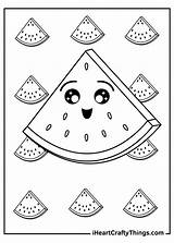 Watermelon Melon Iheartcraftythings Slice Watermelons sketch template