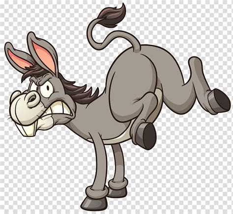 donkey cartoon donkey transparent background png clipart hiclipart