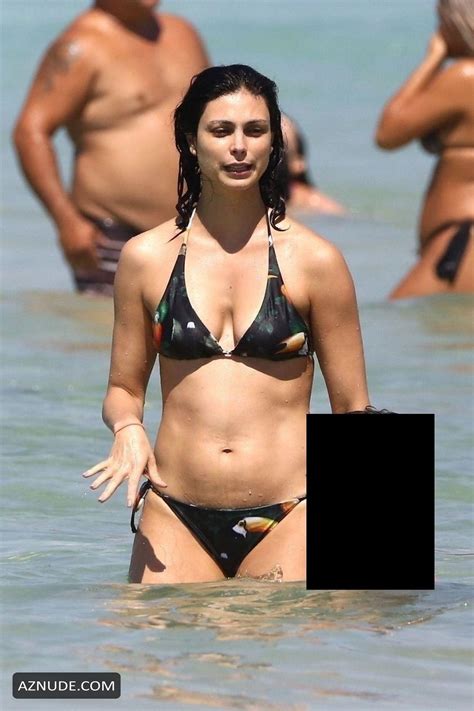 morena baccarin sexy on the beach with her husband ben