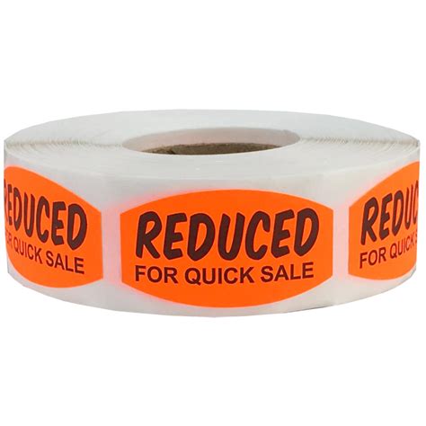 reduced  quick sale grocery pricing deal labels instocklabelscom