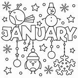 Coloring January Pages Year Printable Kids Month Fun Welcome Color 30seconds Print Printables Adults Winter Sheets Colouring Preschool Help Toddlers sketch template