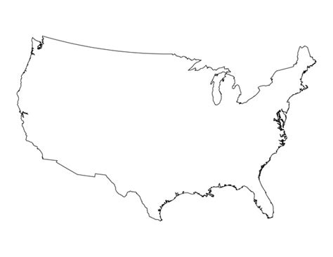 blank map   united states printable usa map  template tims