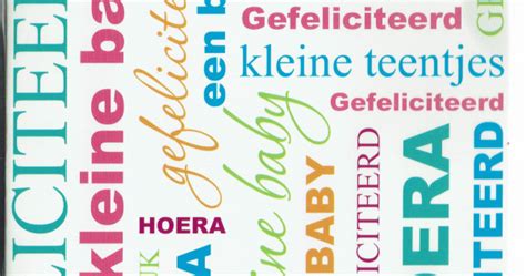 kleurrijke letterkaart voor geboortes met tekst en leuke zinnen