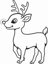Coloring Pages Sleigh Reindeer Getcolorings sketch template