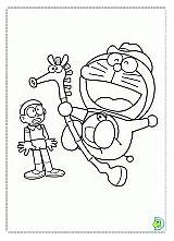 Coloring Dinokids Doraemon sketch template