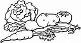 Coloring Pages Vegetable sketch template