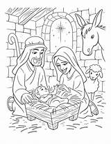 Nativity Baby Joseph Manger Narodziny Chrystusa Birth Kolorowanka Druku Drukowanka Wydrukuj Malowankę Luke sketch template