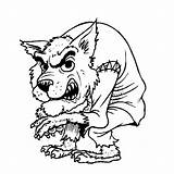 Werewolf Weerwolf Kleurplaat Weerwolven Griezels Kleurplaten Leukvoorkids sketch template