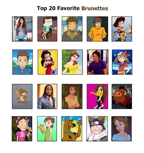 Top 20 Favorite Brunettes 1 By Araceli193 On Deviantart