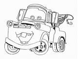 Coloring Cars Mater Pages Tow Pixar Kids Drawing Printable Disney Color Print Paintingvalley Drawings sketch template