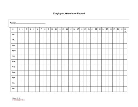 employee daily attendance sheet ms excel templates