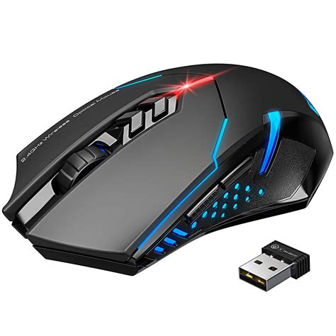 buy victsing wireless gaming mouse  unique silent click breathing