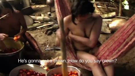 [enf] tv reporter has to get naked for amazon tribe report