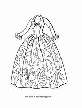 Coloring Pages Dress Dresses Printable Comments sketch template