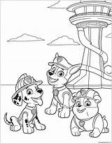 Paw Patrol Pages Coloring Color Online Printable Print sketch template