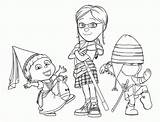 Coloring Despicable Pages Girls Printable Margo Agnes Gru Family Minions Edith Drawing Wallpaper Info Para Dru Print Ecoloringpage Minion Do sketch template