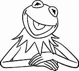 Kermit Frog Coloring Pages Drawing Muppets Printable Line Muppet Draw Cartoon Print Color Easy Animal Colouring Silhouette Disney Sheets Drawings sketch template
