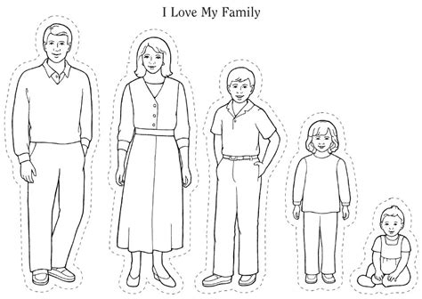 family coloring pages  children