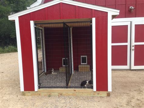 indooroutdoor dog kennel  red farm pinterest dogs  dog kennels