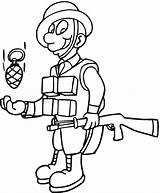 Soldado Colorir sketch template