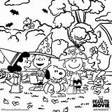 Halloween Peanuts Ausmalbilder Snoppy Mandalas Visitar sketch template