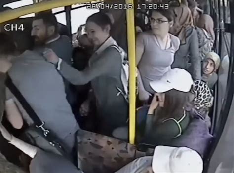 pervert on bus filled with women flashes his genitals and gets beaten