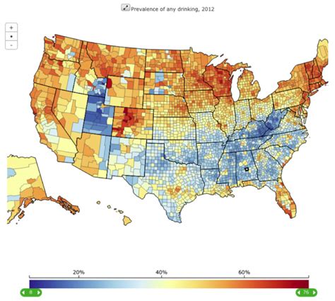 america s heaviest drinking counties mapped
