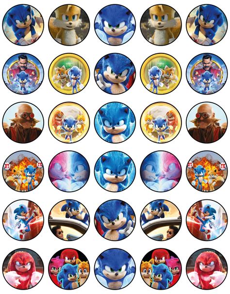 buy  edible cupcake toppers themed  sonic   edible cake