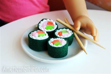 doll food craft how to make sushi americangirlfan