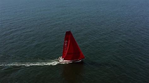 drone shot  sailing yacht sailing stock footage video  royalty