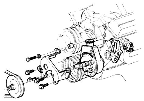 chevy power steering pump diagram installation guide bracket diagrams