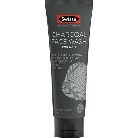 swisse charcoal face wash  men ml woolworths