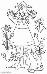 Coloring Sandwichink Scarecrow sketch template