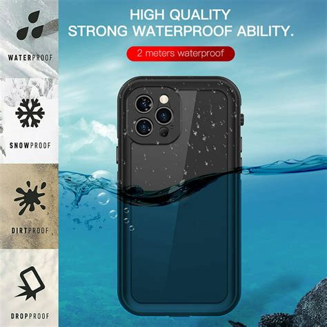waterproof case  iphone  pro max dteck full body protective heavy