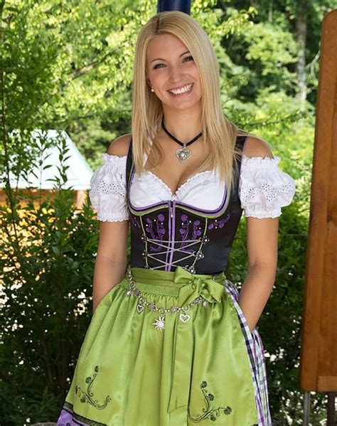 Love The Apron Beer Girl Costume Oktoberfest Woman Dirndl Dress