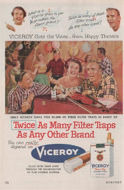 Ad For Viceroy Cigarettes From The November 1955 Issue Of Coronet
