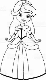 Princess Coloring Easy Clipart Pages Drawings Cute Para Cartoon Princesas Colorear Drawing Kids 1024 Istock Disney Boyama Prenses Simple Choose sketch template