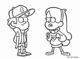 Pines Mabel Coloring Pages Gravity Falls Getcolorings Colori sketch template
