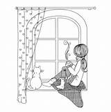 Sitting Windowsill Bedroom Paigey Partir sketch template