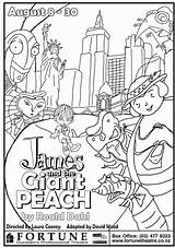 Peach Giant James Coloring Pages Dahl Roald Colouring Printable Book Kids Color Activities Comments Chapter Choose Board Getcolorings Azcoloring Coloringhome sketch template