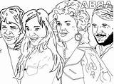 Abba sketch template