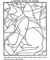 Coloring Pages Hidden Puzzles Color Cat Puzzle Activity Printables Preschool Kids Printable Activities Sight Number Worksheets Words Fill Find Print sketch template