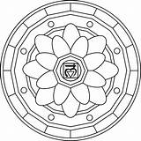 Muladhara Chakra Ausmalbilder Symbol Chakras Tibetan Colorier Descargar sketch template
