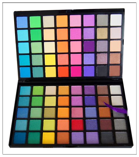 square double layer  full bright colors eye shadow eyeshadow palette makeup cosmetics set