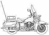 Davidson Police Wecoloringpage Crf Honda Getdrawings sketch template