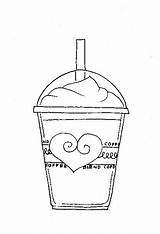 Milkshake Stamps Digital Digi Coloring Pages Coffee Frappucino Cafe Uploaded User Book sketch template