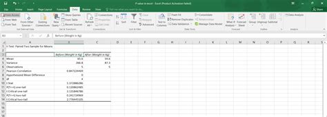 calculate p   excel