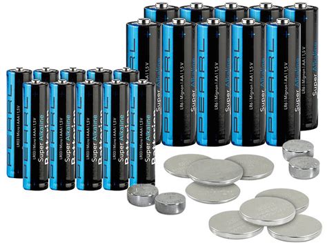 pearl uhrenbatterien set batterie set  teilig mit alkaline und lithium zellen uhren